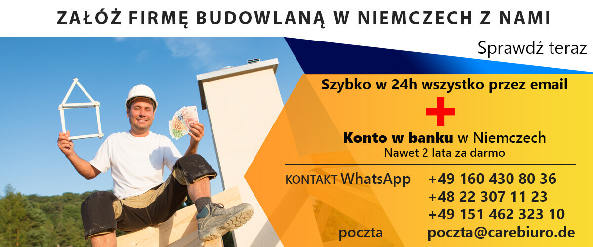 Zalozenie firmy w Niemczech